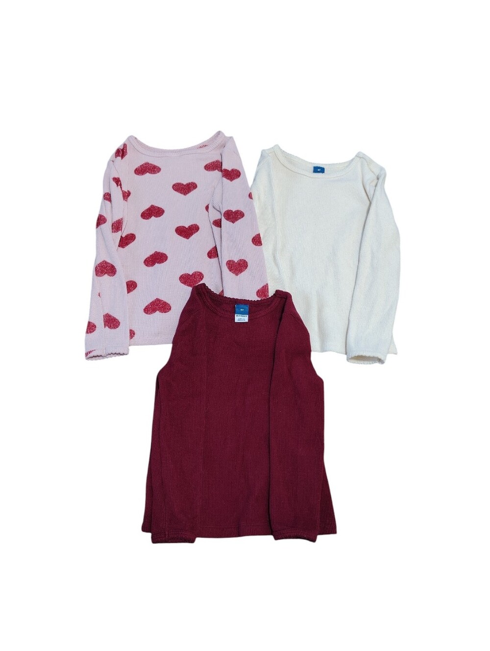 Old Navy Waffle Knit Long Sleeve Top Lot Size 4T